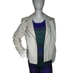 Levis Faux Leather Moto Jacket White‎ Women's